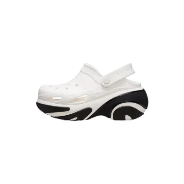 כפכפי פלטפורמה קלוג באבל קראש קרוקס לבנות Crocs 210061-100 Bubble Crush Clog white