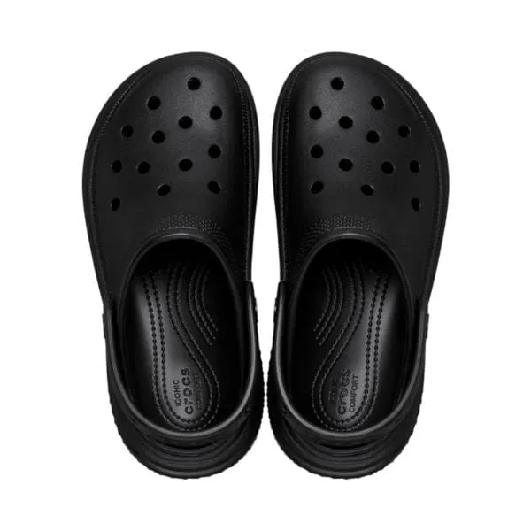 כפכפי קרוקס פלטפורמה לנשים Crocs Stomp Clog-Black 209347-001