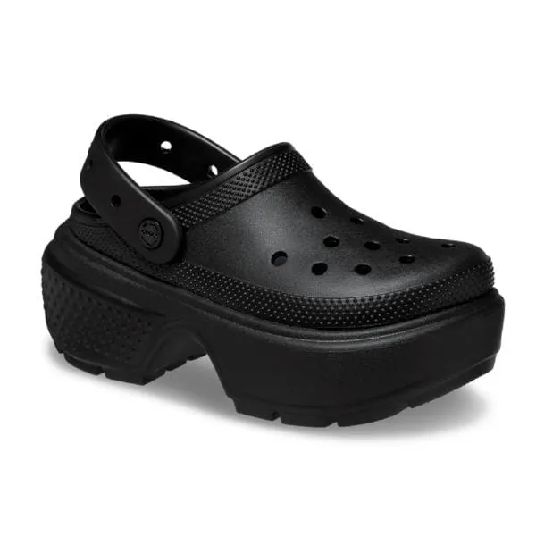 כפכפי קרוקס פלטפורמה לנשים Crocs Stomp Clog-Black 209347-001