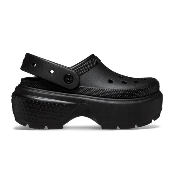כפכפי קרוקס פלטפורמה לנשים Crocs Stomp Clog-Black 209347-001