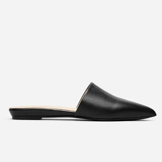 2020 new Women's flats leather pointed toe Muller shoes flat shoes half slippers flat bottom cool slippers for women