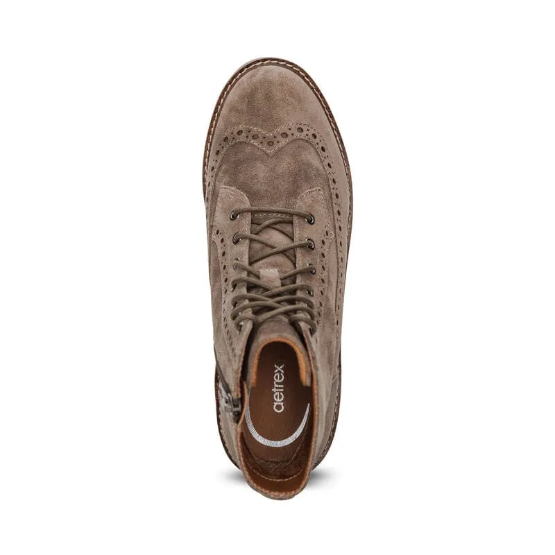 Aetrex Women's Margot Lace Boots- Dark Taupe