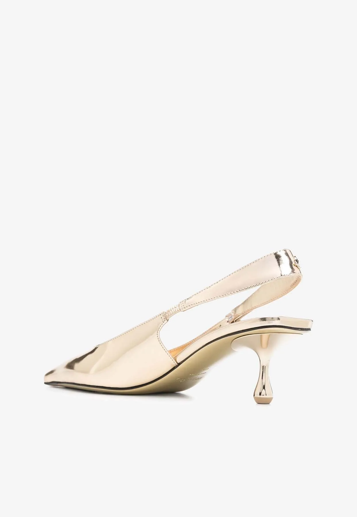 Amel 50 Pointed Metallic Pumps