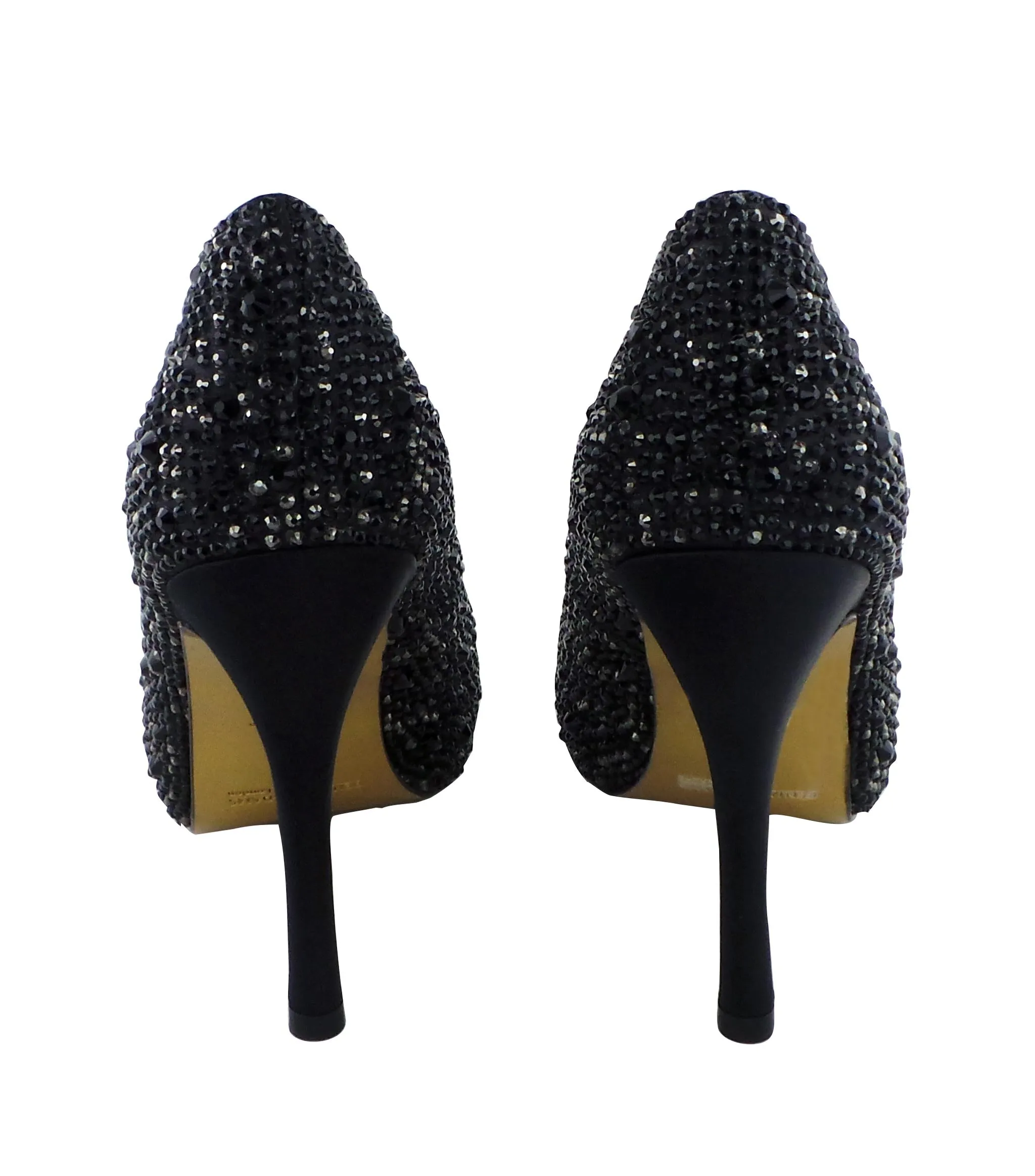 Athens Jewel Encrusted Peep Toe Pumps