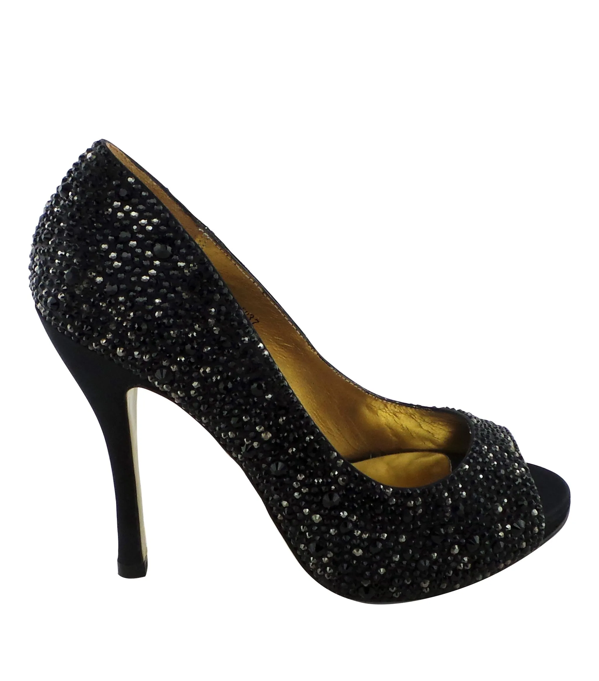 Athens Jewel Encrusted Peep Toe Pumps