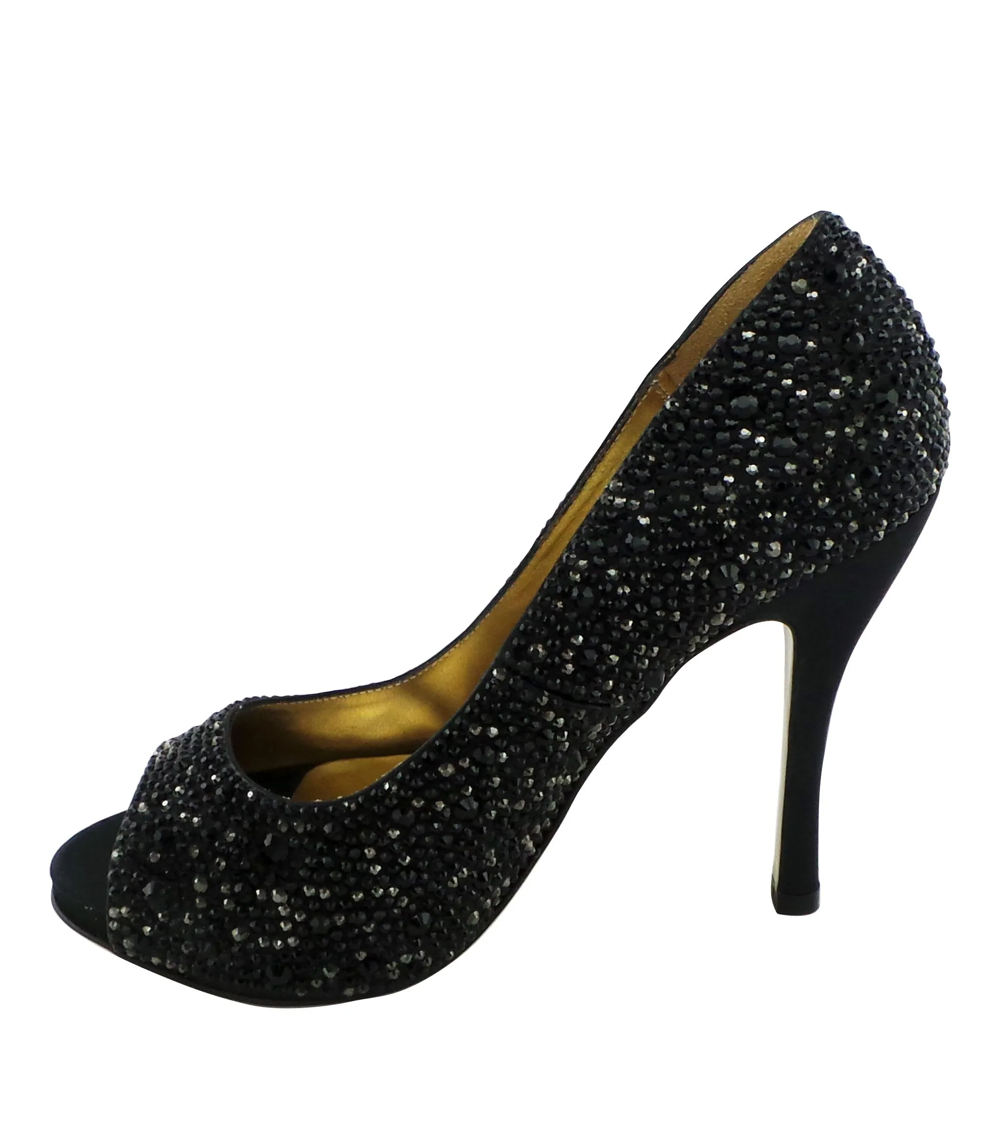 Athens Jewel Encrusted Peep Toe Pumps