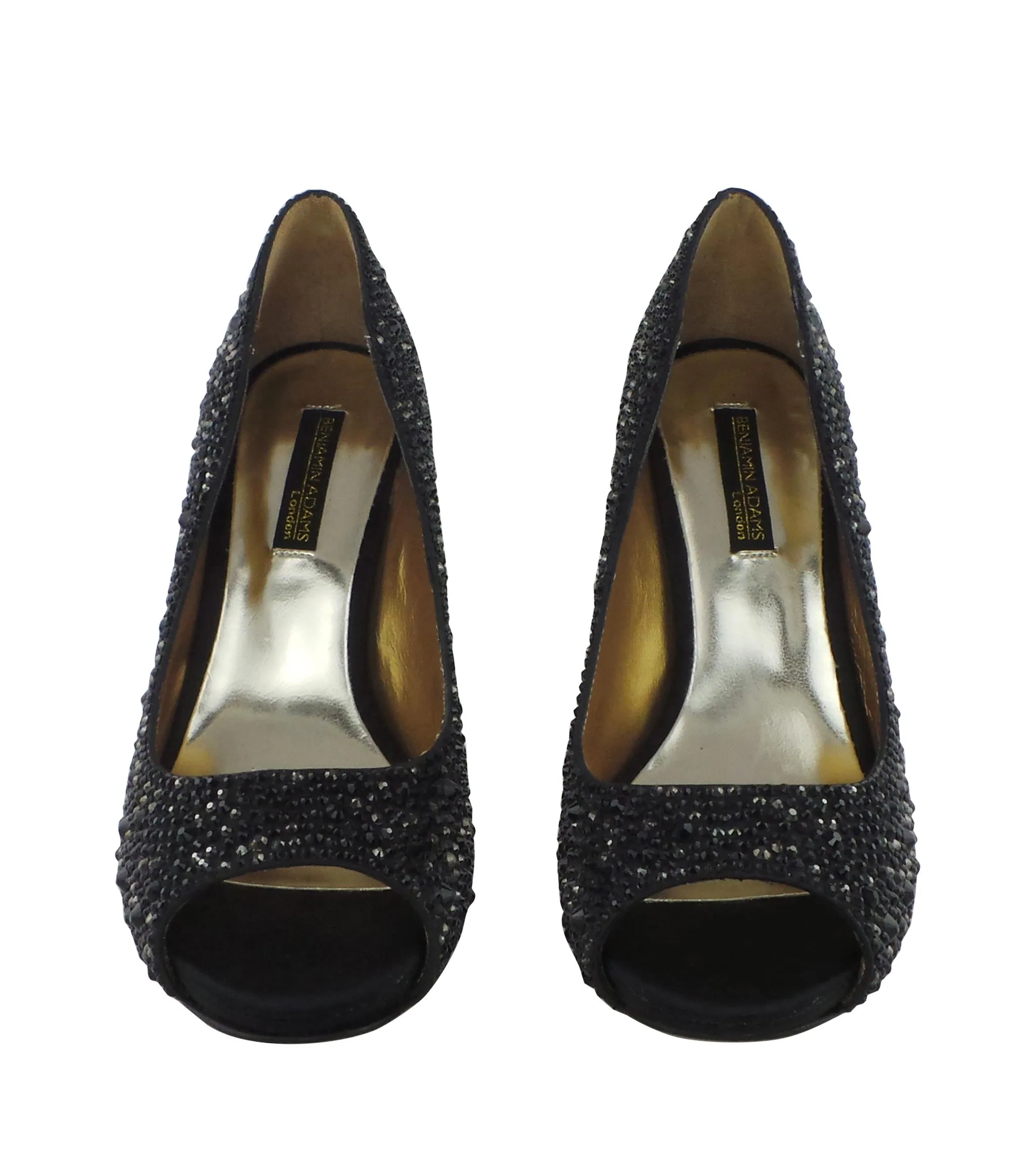 Athens Jewel Encrusted Peep Toe Pumps