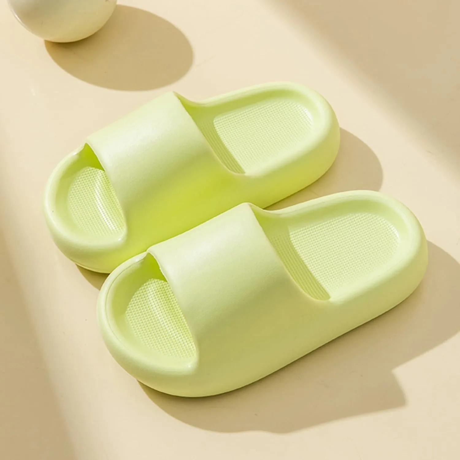 Beach Slippers for Kids Comfortable Soft Soled Home Slippers Soft Soled Cloud Slides Open Toe Shower Slides