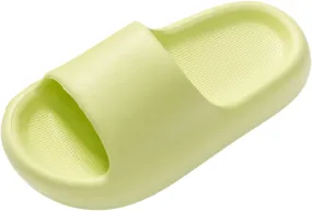 Beach Slippers for Kids Comfortable Soft Soled Home Slippers Soft Soled Cloud Slides Open Toe Shower Slides
