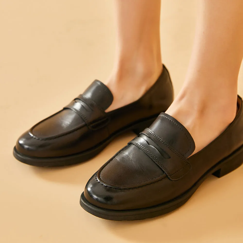 Beautoday Women's Classic Vintage Slip On Penny Loafers for Women
