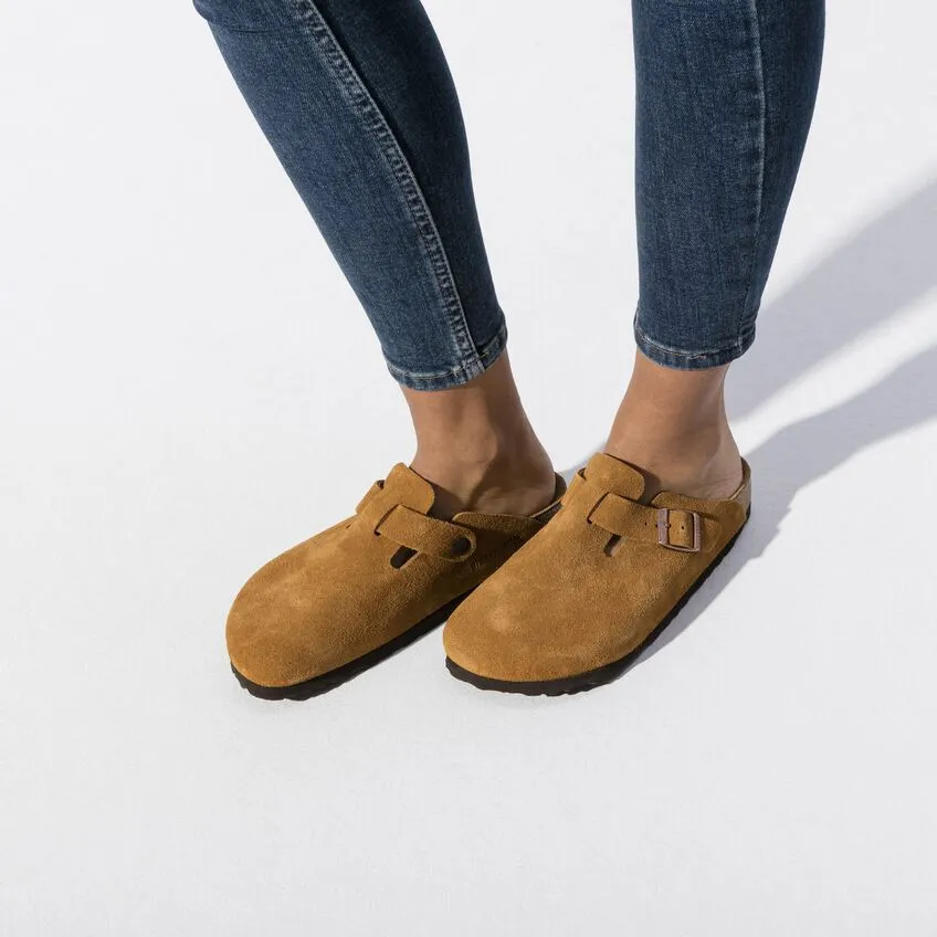 Birkenstock Boston Soft Footbed Suede Leather