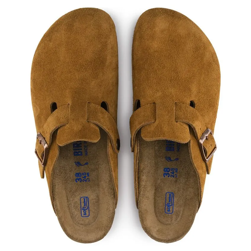 Birkenstock Boston Soft Footbed Suede Leather