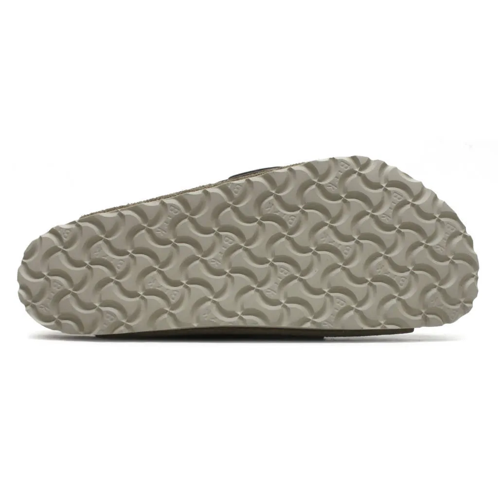 Birkenstock Kyoto Nubuck Leather Unisex Slide Sandals