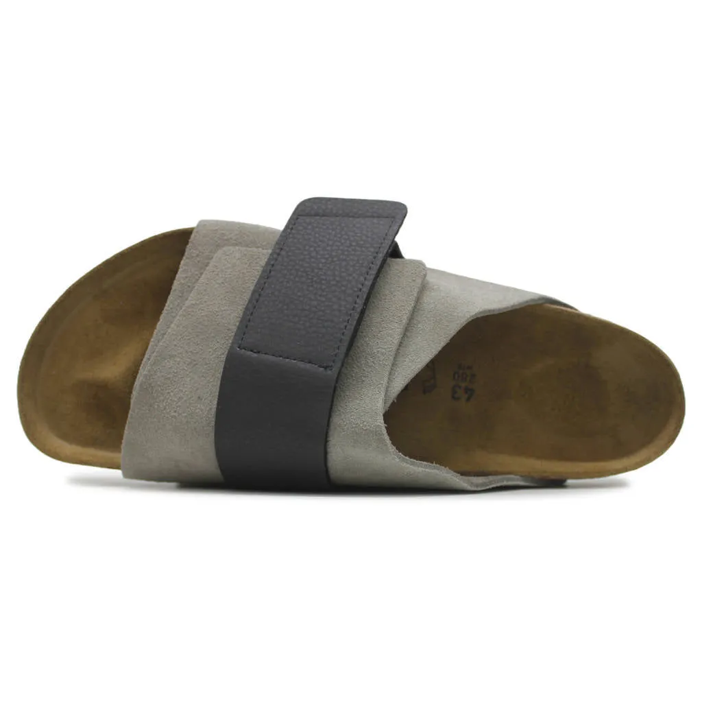Birkenstock Kyoto Nubuck Leather Unisex Slide Sandals