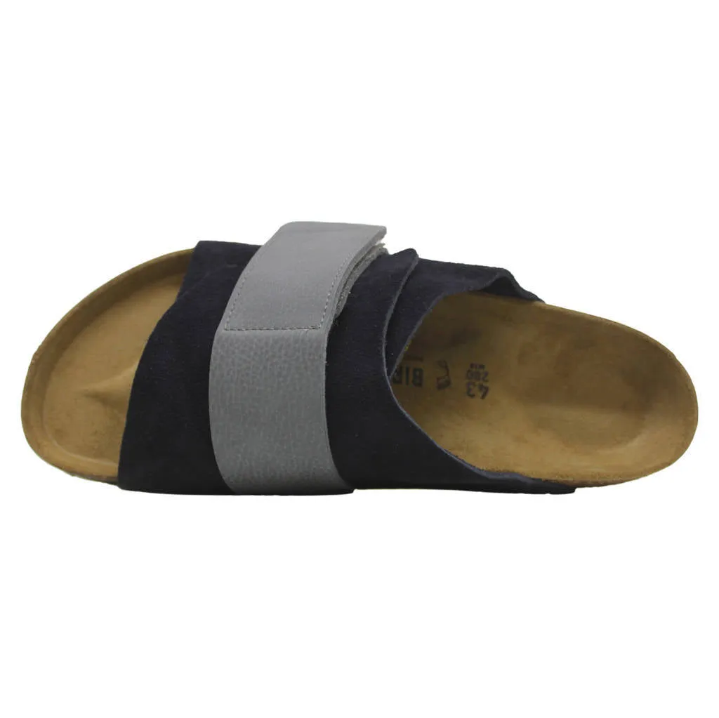 Birkenstock Kyoto Nubuck Leather Unisex Slide Sandals