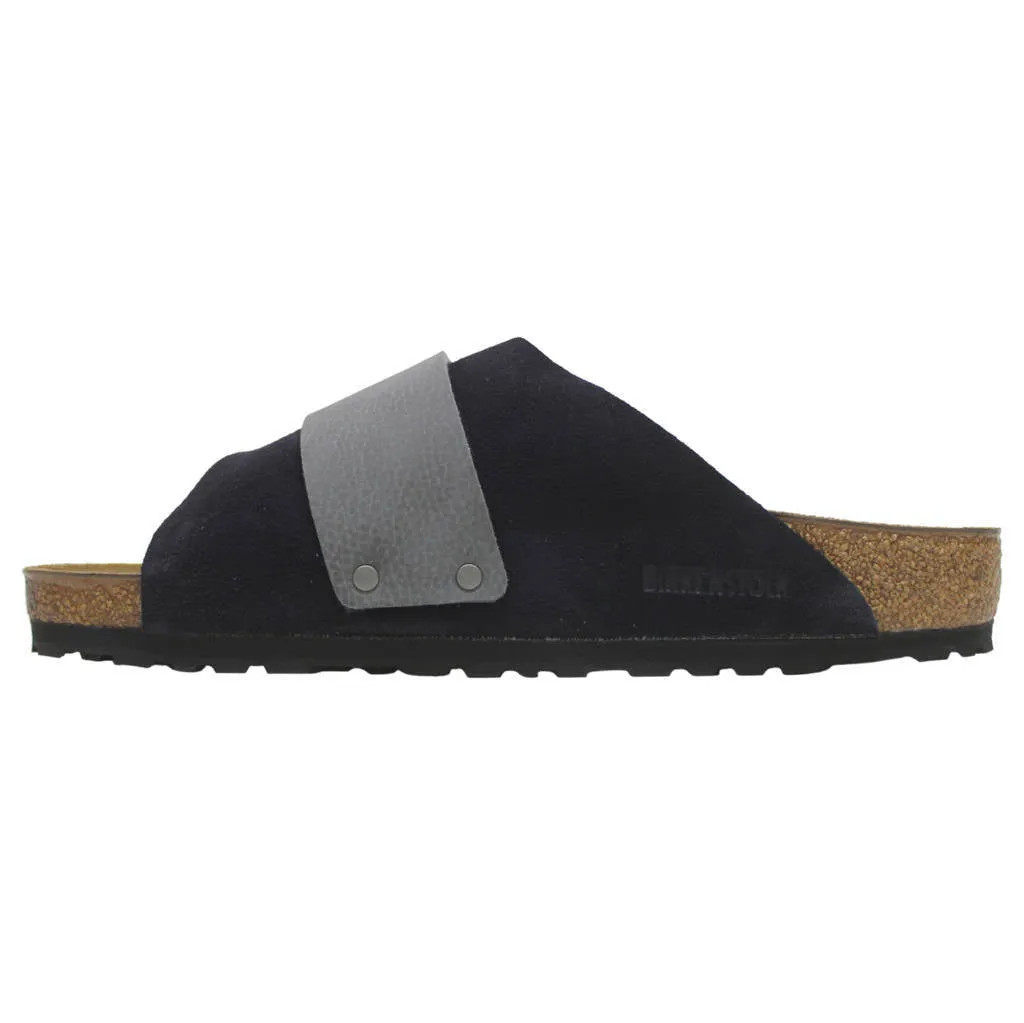 Birkenstock Kyoto Nubuck Leather Unisex Slide Sandals