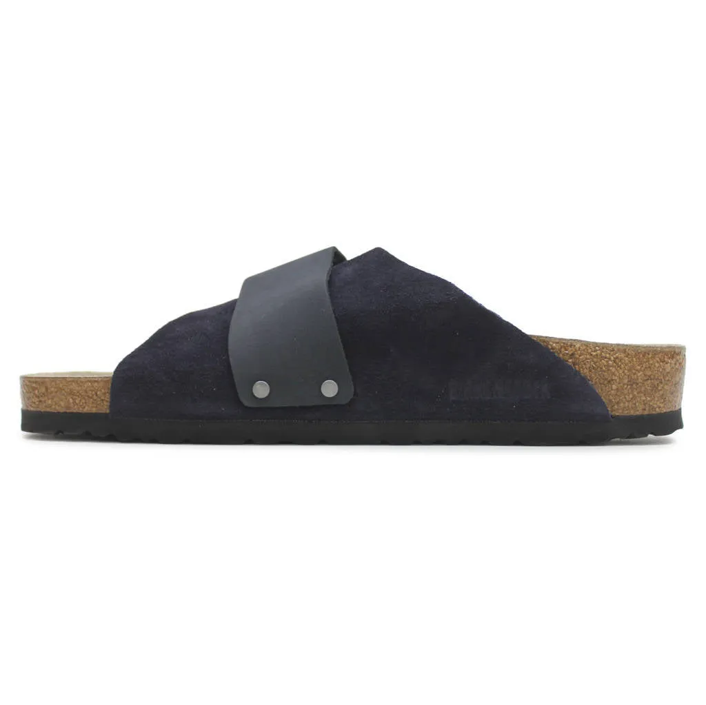 Birkenstock Kyoto Nubuck Leather Unisex Slide Sandals