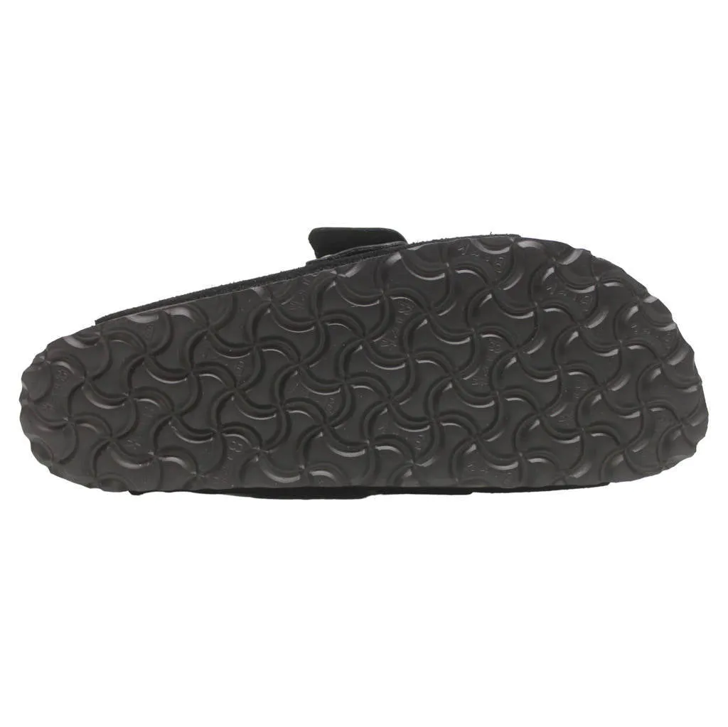 Birkenstock Kyoto Nubuck Leather Unisex Slide Sandals
