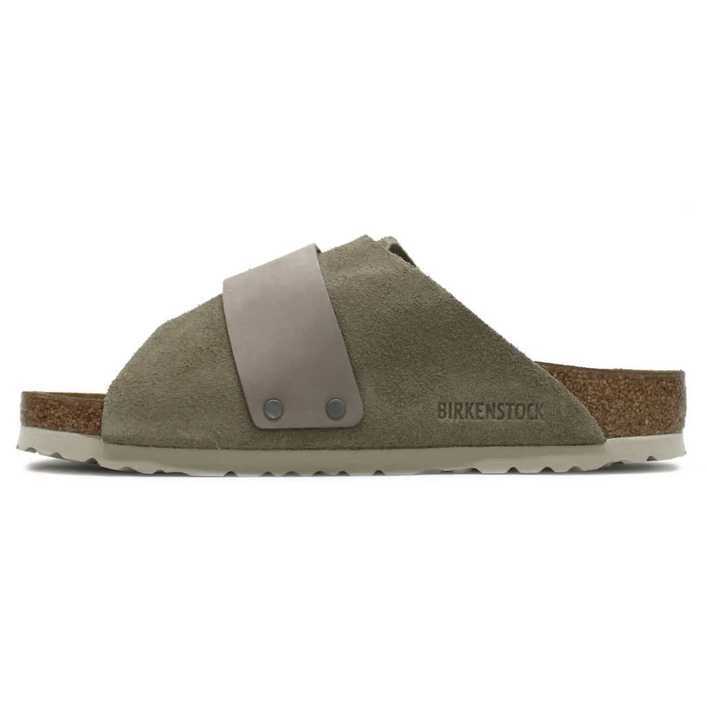 Birkenstock Kyoto Nubuck Leather Unisex Slide Sandals