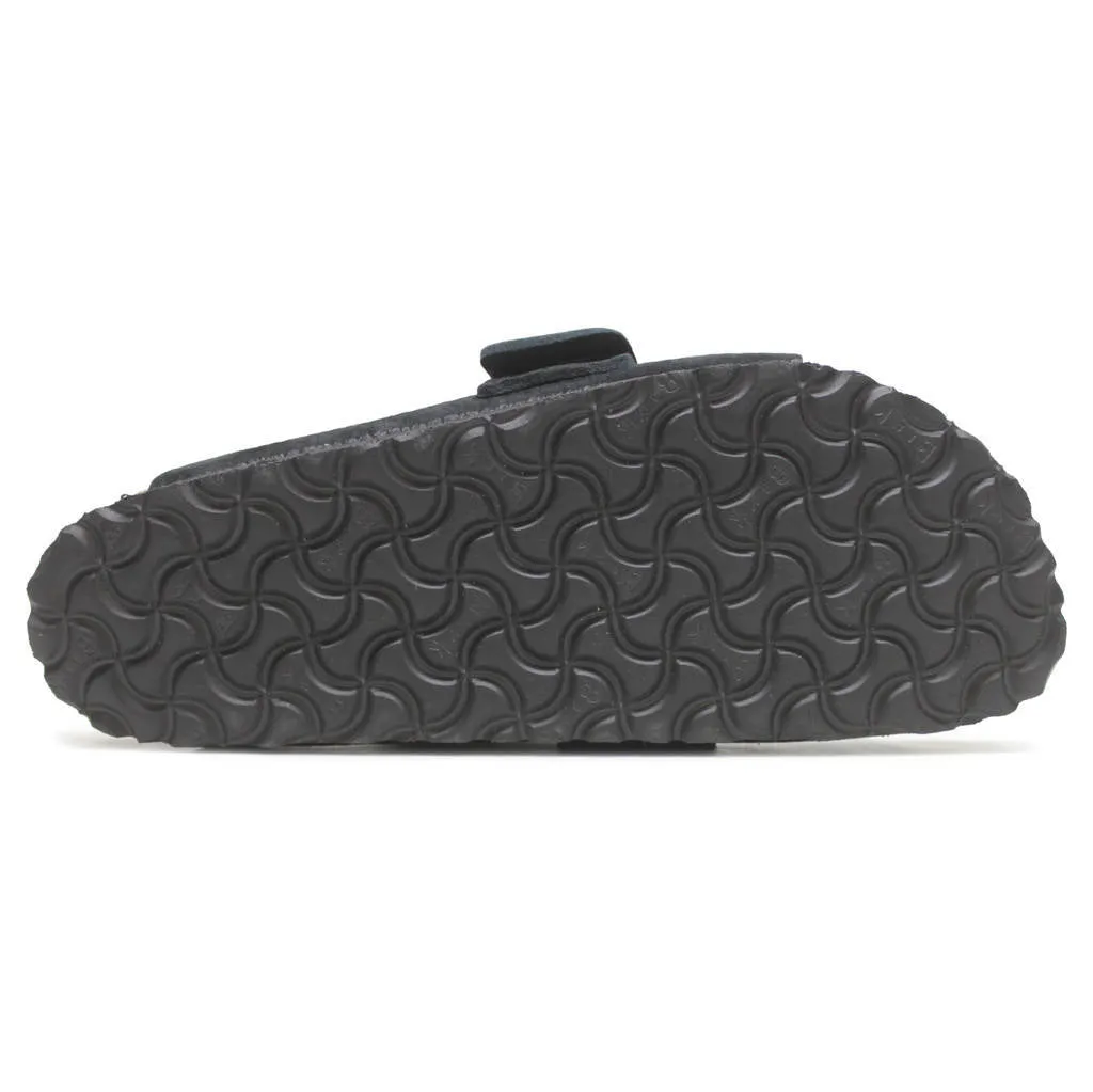 Birkenstock Kyoto Nubuck Leather Unisex Slide Sandals
