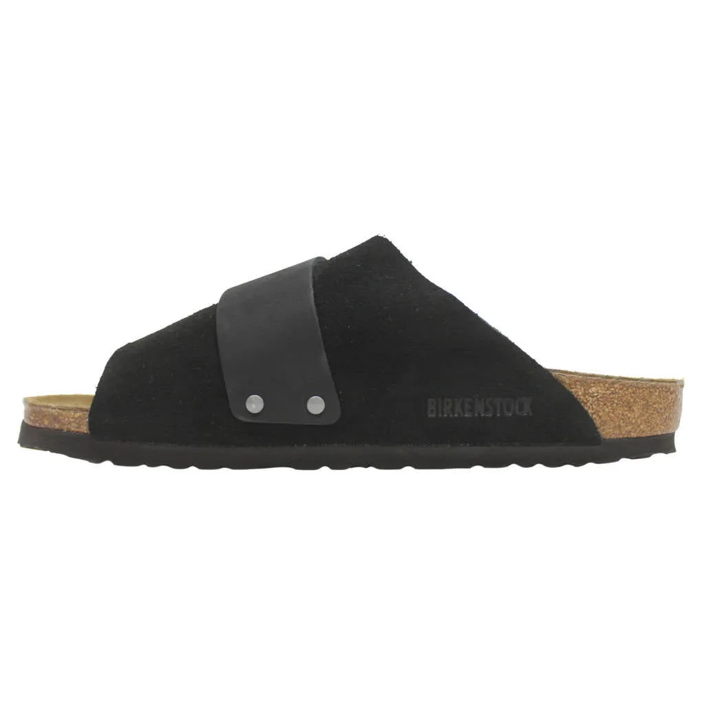 Birkenstock Kyoto Nubuck Leather Unisex Slide Sandals