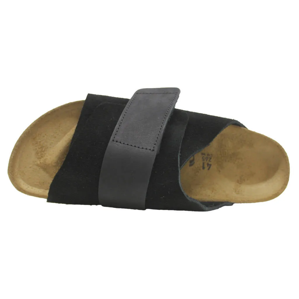 Birkenstock Kyoto Nubuck Leather Unisex Slide Sandals