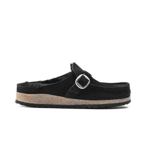 Birkenstock Women's Buckley Shearling - Black Suede