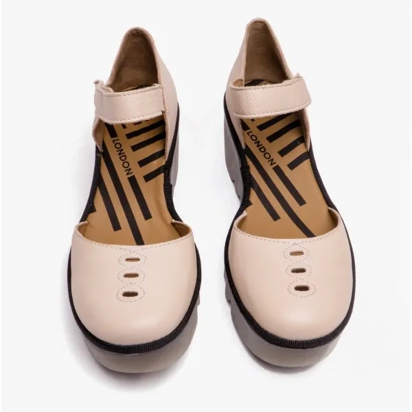 BISO305FLY Ladies Wedge Sandals Cloud