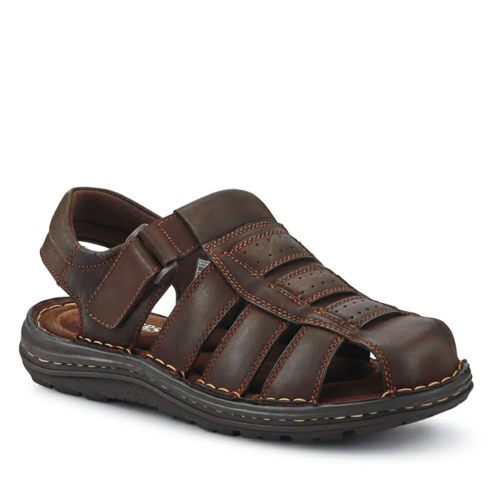 Casual Leather Touch-Fasten Sandals - AATRA41006 / 326 948
