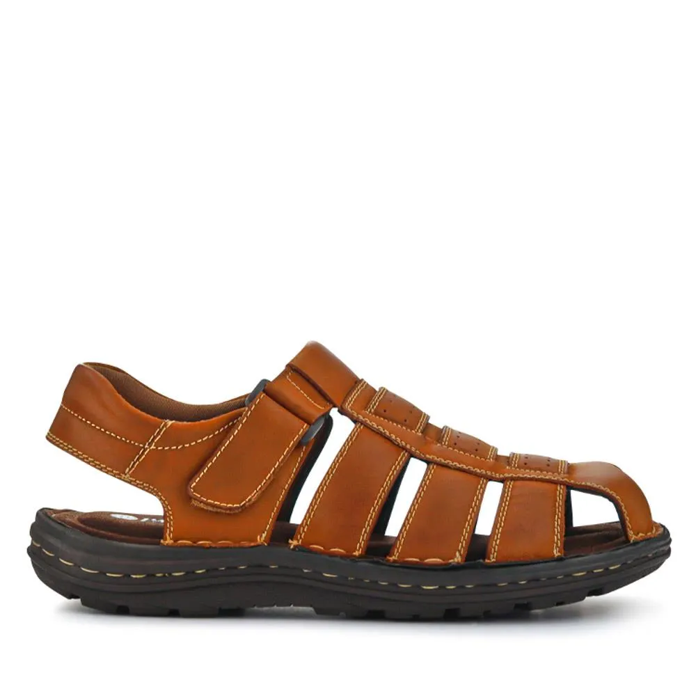 Casual Leather Touch-Fasten Sandals - AATRA41006 / 326 948