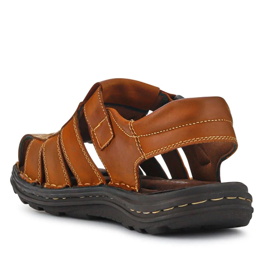 Casual Leather Touch-Fasten Sandals - AATRA41006 / 326 948