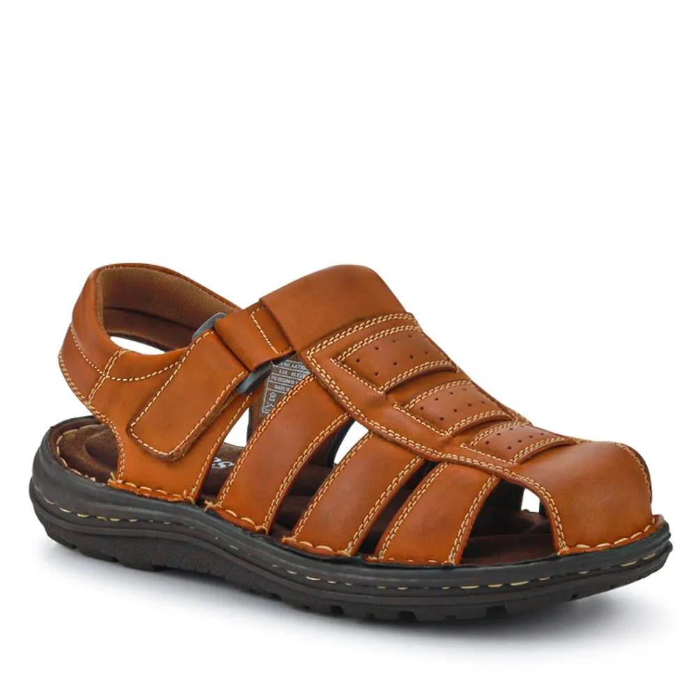 Casual Leather Touch-Fasten Sandals - AATRA41006 / 326 948