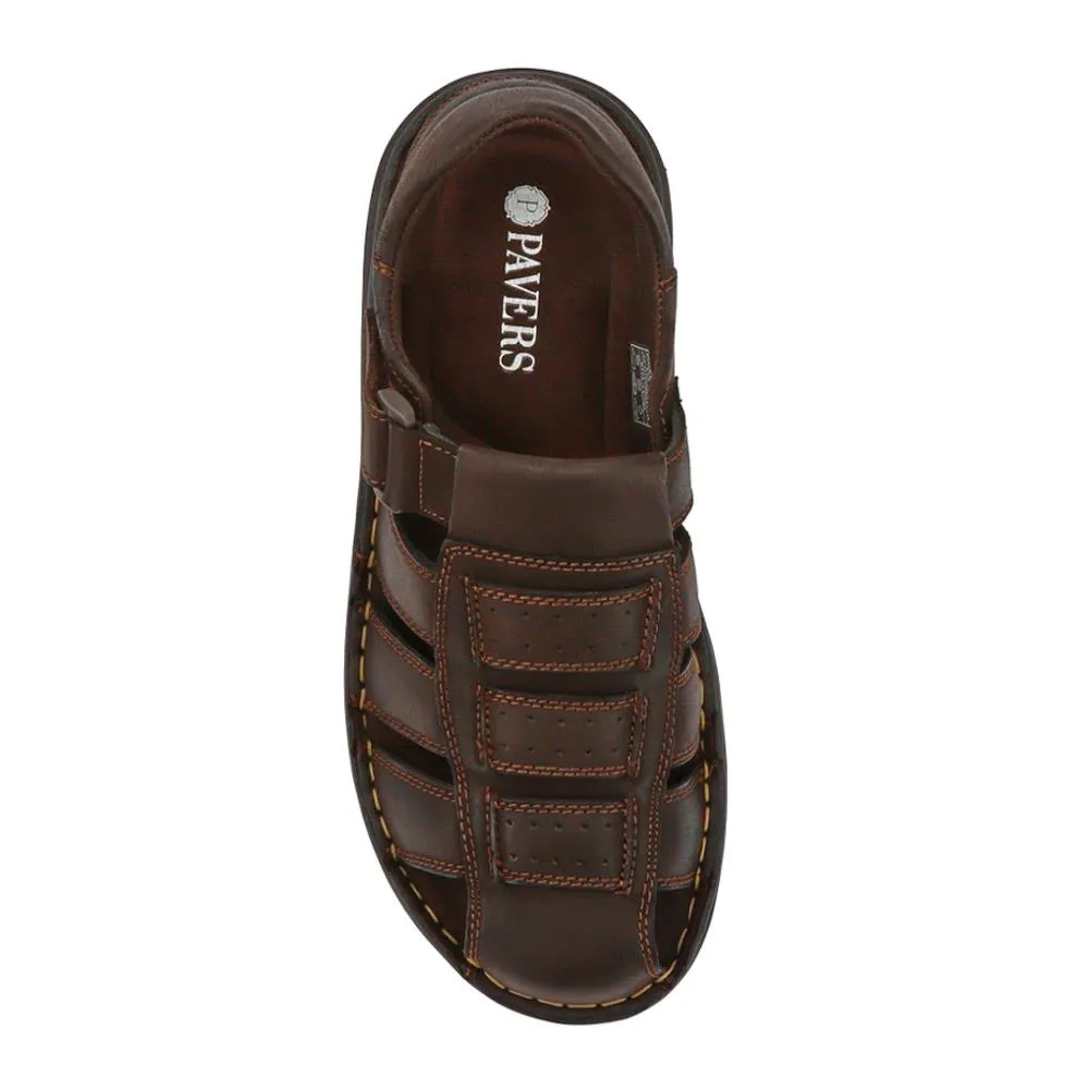 Casual Leather Touch-Fasten Sandals - AATRA41006 / 326 948