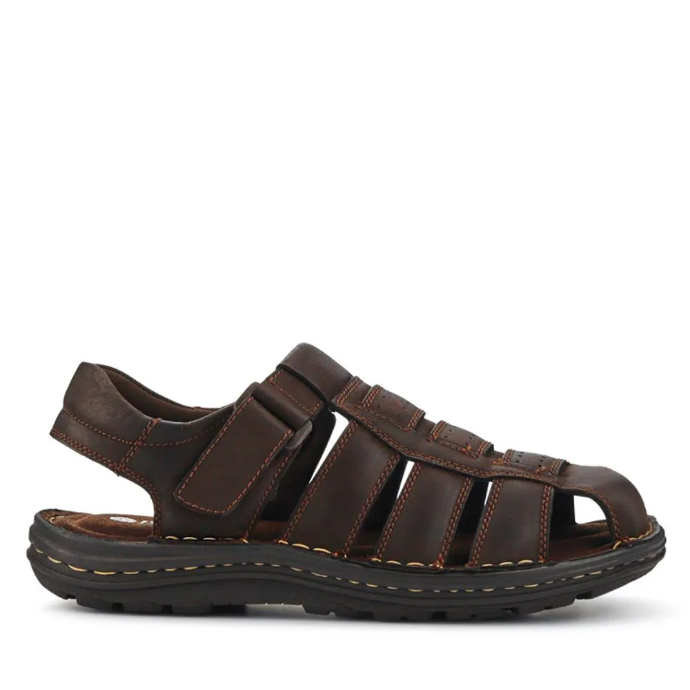Casual Leather Touch-Fasten Sandals - AATRA41006 / 326 948