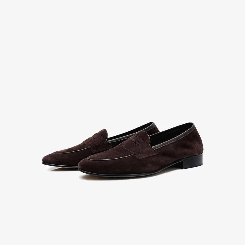 Classic Suede Penny Loafers