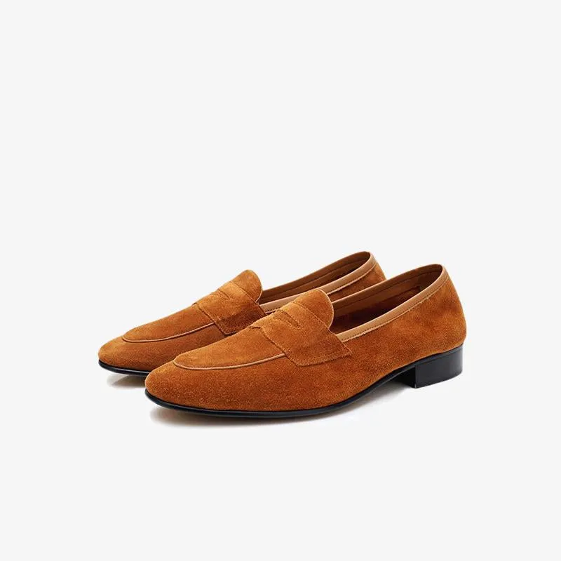 Classic Suede Penny Loafers