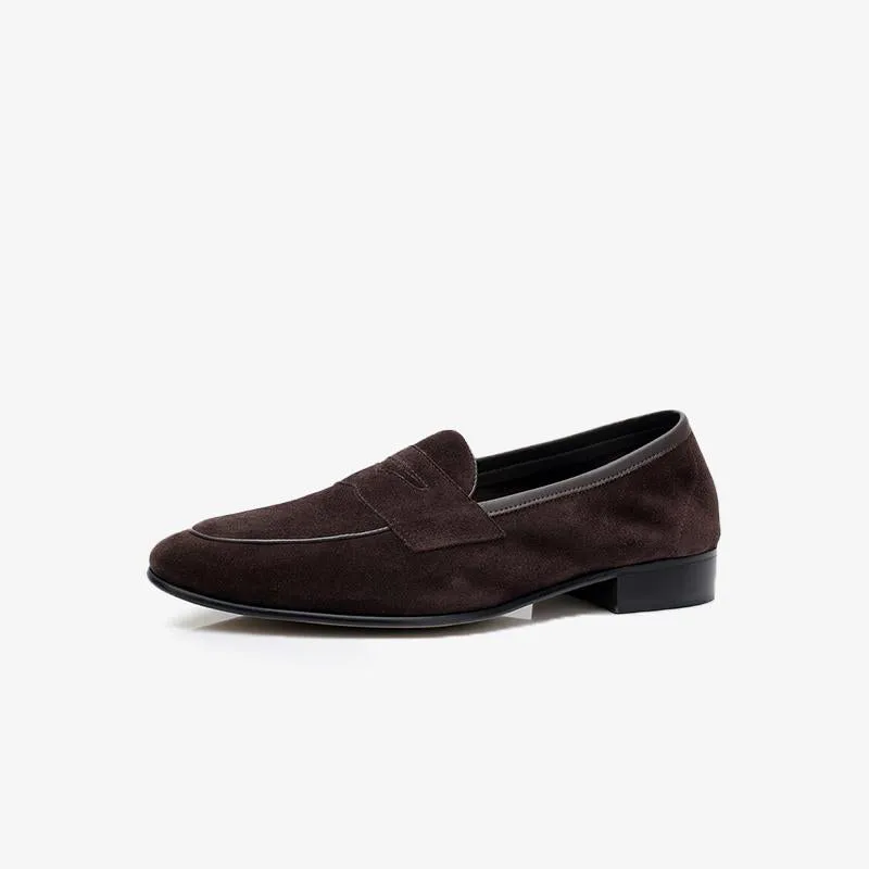Classic Suede Penny Loafers