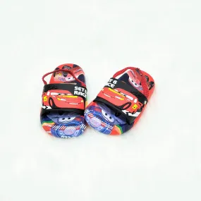 CN Mcqueen Car Black & Red Slippers With Grip 12270