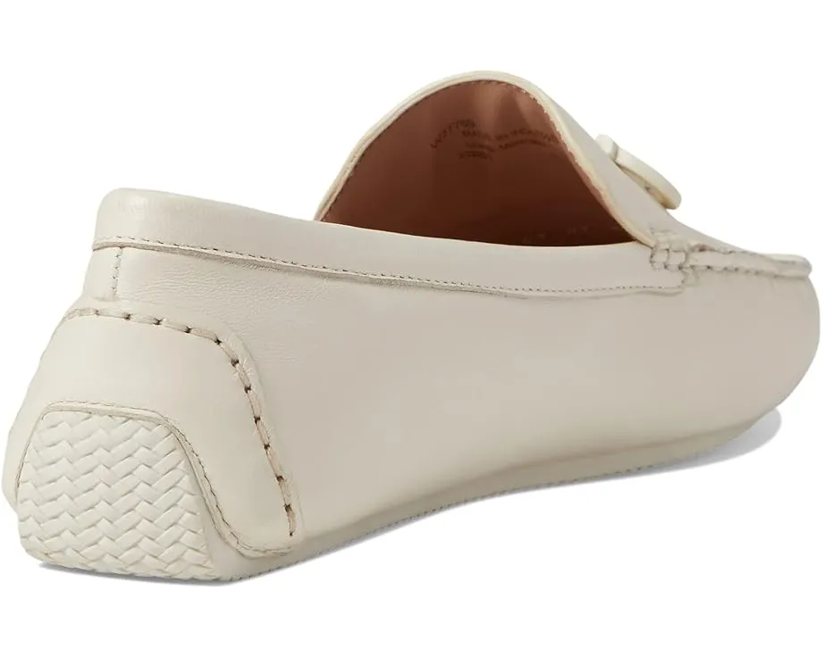 Cole Haan Tully Driver Egret Leather Slip On Squared Toe Classic Loafers