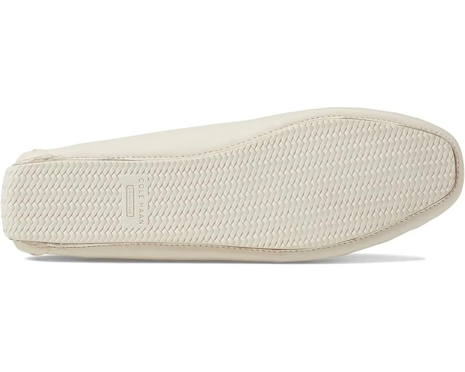 Cole Haan Tully Driver Egret Leather Slip On Squared Toe Classic Loafers