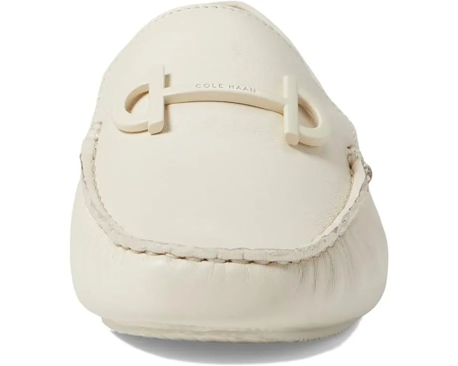 Cole Haan Tully Driver Egret Leather Slip On Squared Toe Classic Loafers