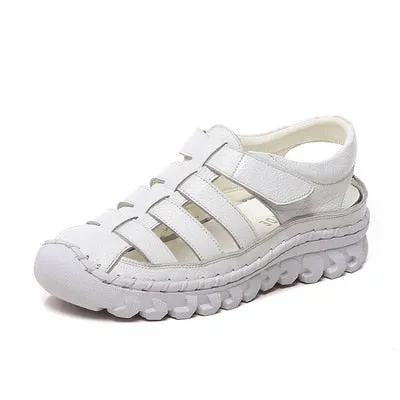 Comfortable Cow Leather Casual Walking Sandals
