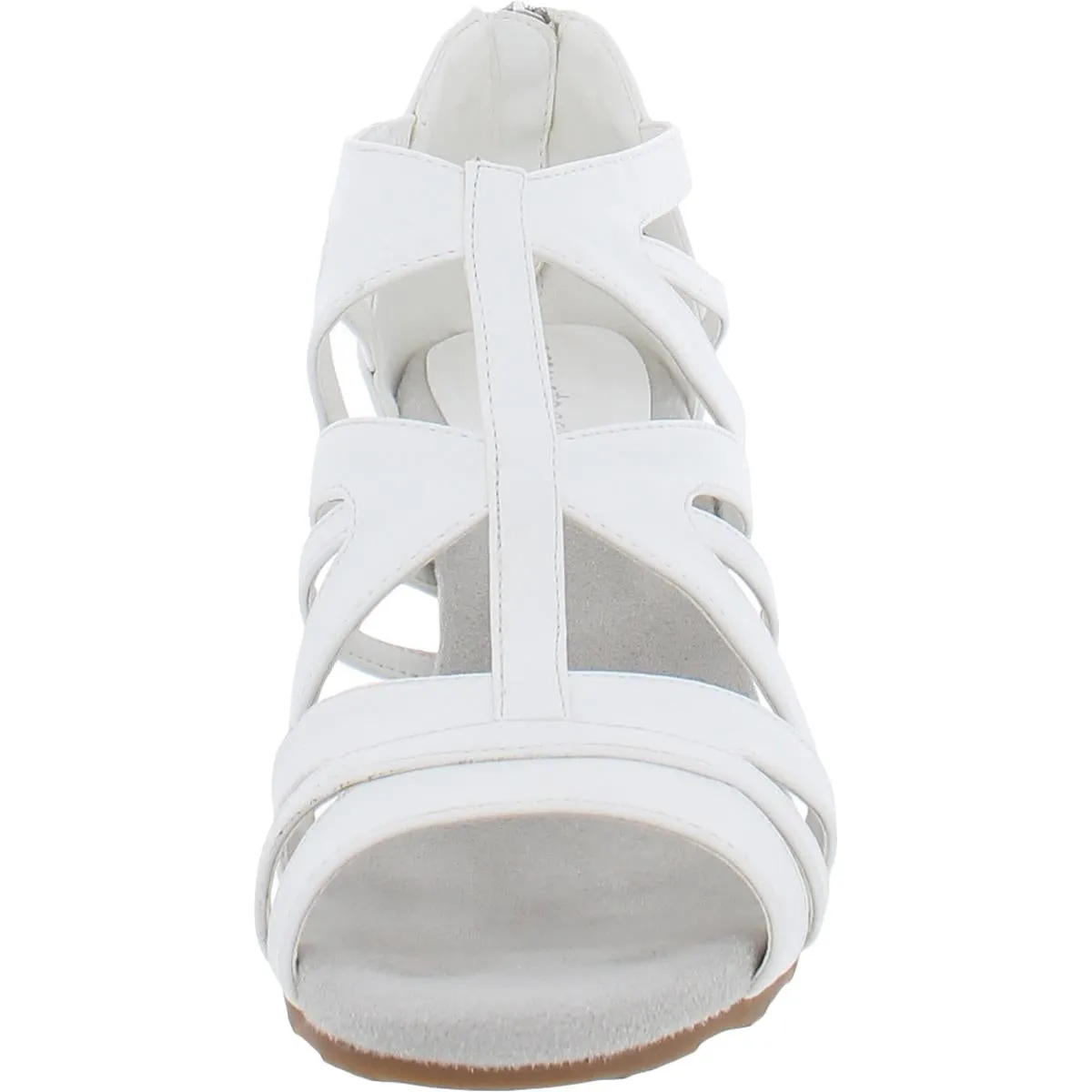 Easy Street Womens Amaze Faux Leather Open Toe Sandals Shoes