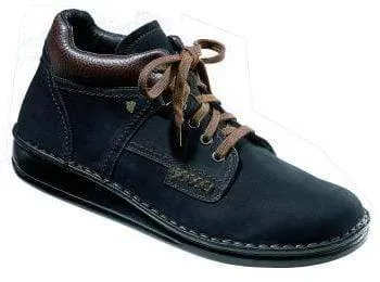 Finn Comfort Unisex Linz Lace Boots- Nubuk/ Nevada Schwarz/ Braun