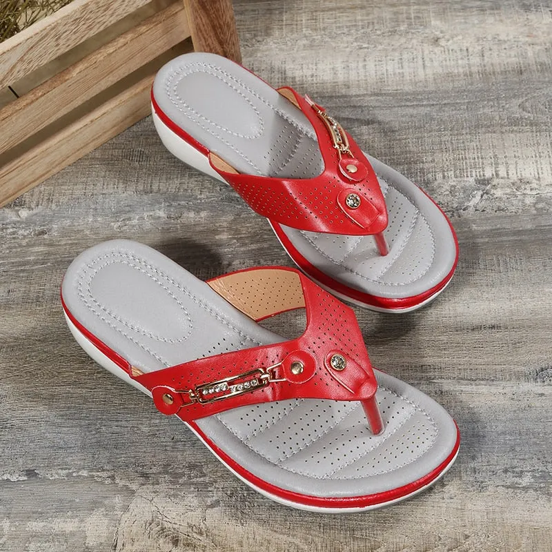 Fiona Sandalen | Damen-Flipflops mit ergonomischem Fußbett