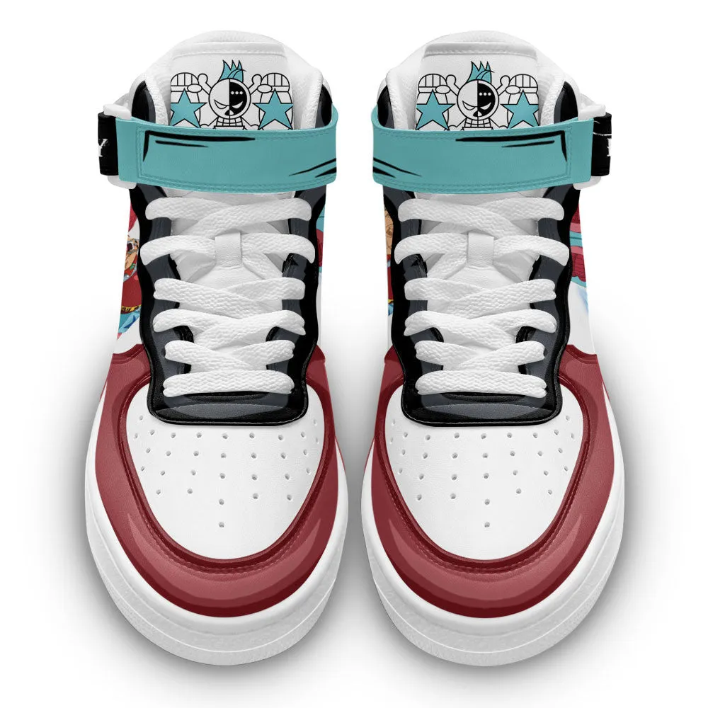 Franky Sneakers Air Mid OP Custom Anime Shoes