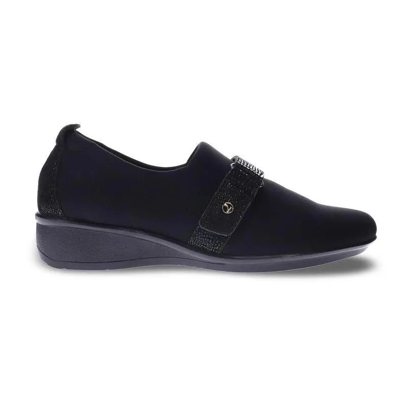 Genoa Stretch Loafer in Black