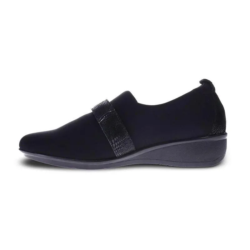 Genoa Stretch Loafer in Black