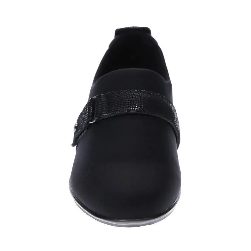 Genoa Stretch Loafer in Black