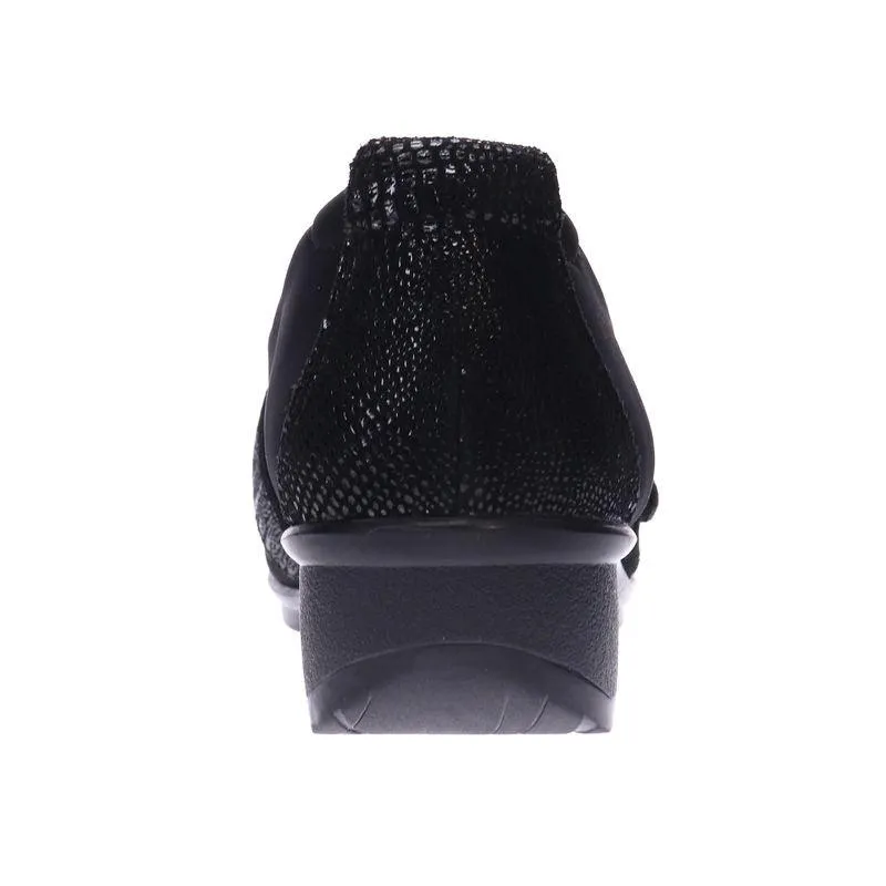 Genoa Stretch Loafer in Black